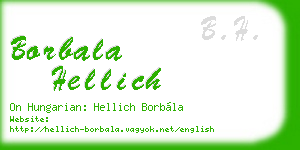 borbala hellich business card